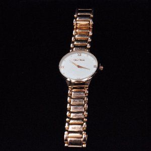 ROSE GOLDTONE/CRYSTAL LINK QUARTZ WATCH - JWTQLF1